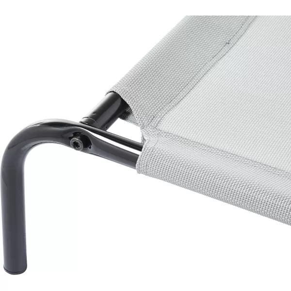 Amazon Basics Cooling Elevated Dog Bed with Metal Frame Medium 43 x 26 x 75 Inch Grey601L x 371W x 89Th Grey