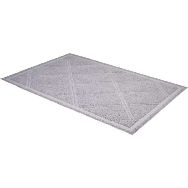 Amazon Basics LessMess Cat Litter Box Mat 24 x 35 GreyGray