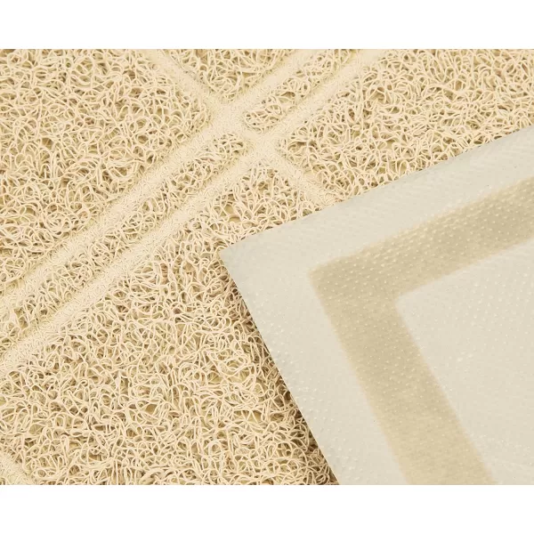 Amazon Basics LessMess Cat Litter Box Mat 24 x 35 GreyTan