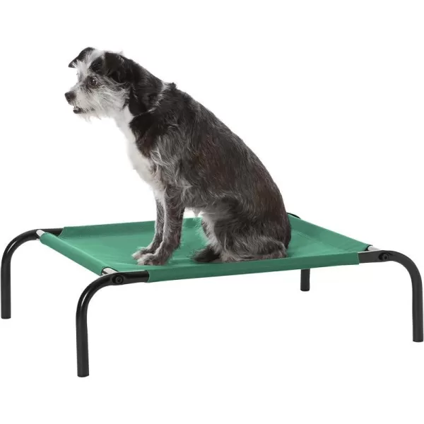 Amazon Basics Cooling Elevated Dog Bed with Metal Frame Medium 43 x 26 x 75 Inch Grey280L x 210W x 70Th Green