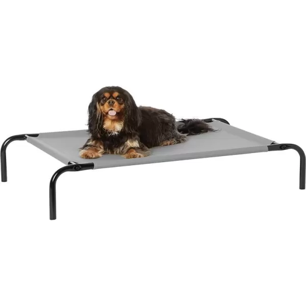 Amazon Basics Cooling Elevated Dog Bed with Metal Frame Medium 43 x 26 x 75 Inch Grey356L x 218W x 77Th Grey