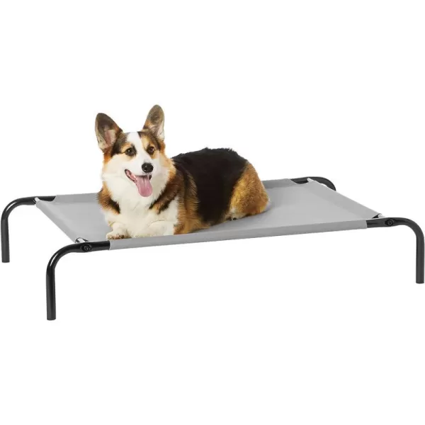 Amazon Basics Cooling Elevated Dog Bed with Metal Frame Medium 43 x 26 x 75 Inch Grey430L x 260W x 75Th Grey