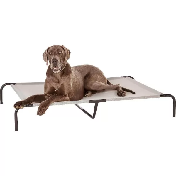 Amazon Basics Cooling Elevated Dog Bed with Metal Frame Medium 43 x 26 x 75 Inch Grey601L x 371W x 89Th Grey