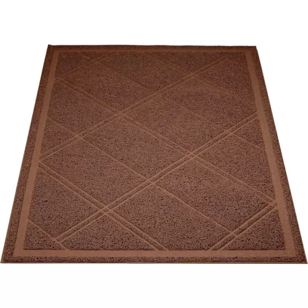 Amazon Basics LessMess Cat Litter Box Mat 24 x 35 GreyBrown