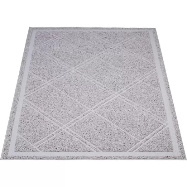 Amazon Basics LessMess Cat Litter Box Mat 24 x 35 GreyGray