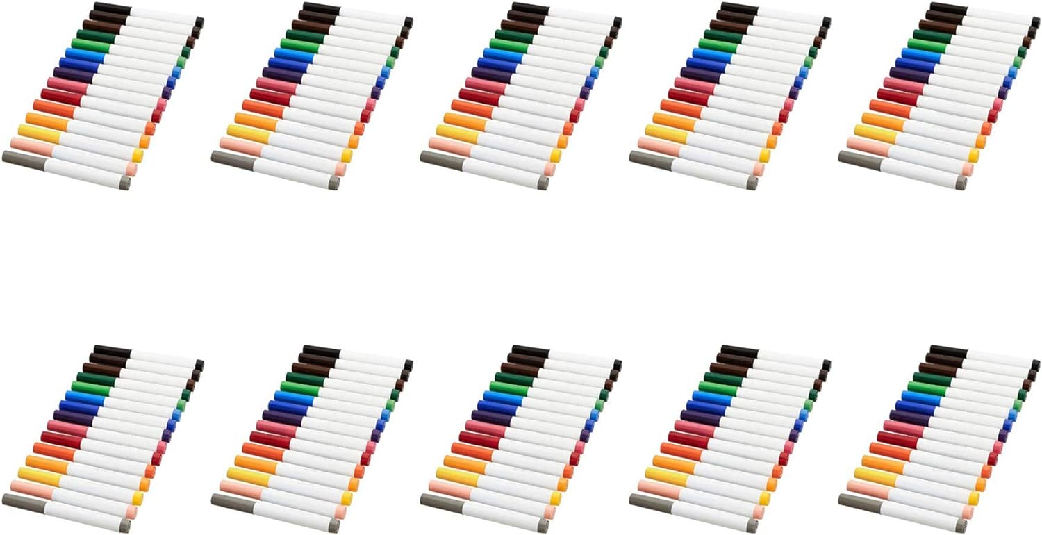 Amazon Basics Broad Line 40 Colors Washable Markers Pack of 40 Multicolored15 Colors 10  Pack Broad Line