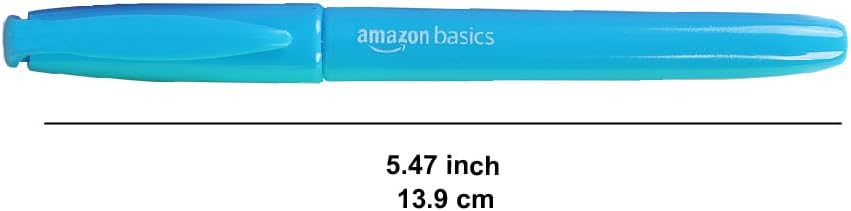 Amazon Basics Chisel Tip Fluorescent Ink Highlighters Assorted Colors  Pack of 1212 Pack
