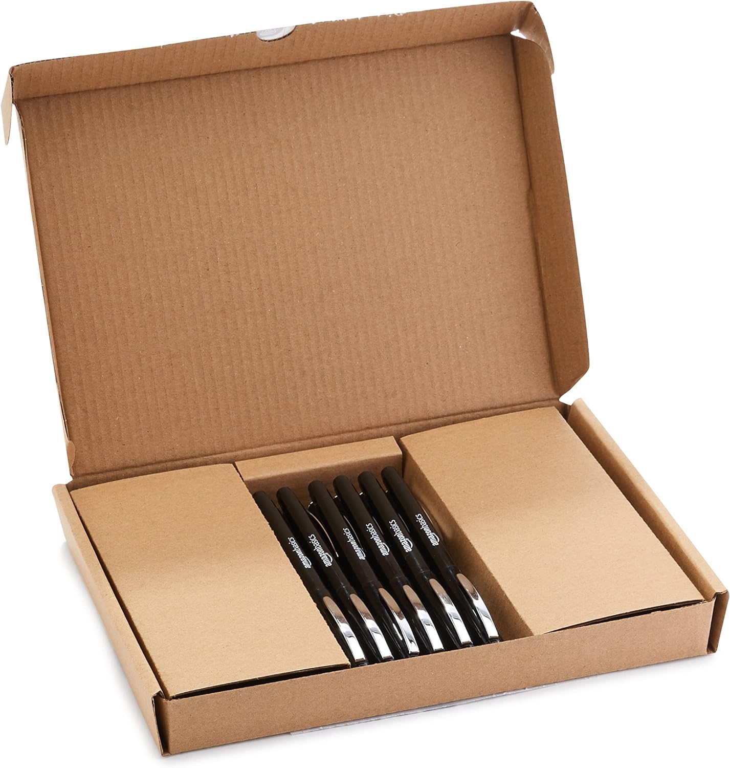 Amazon Basics Felt Tip Marker Pens 12Pack Assorted ColorsBlack 12 Pack
