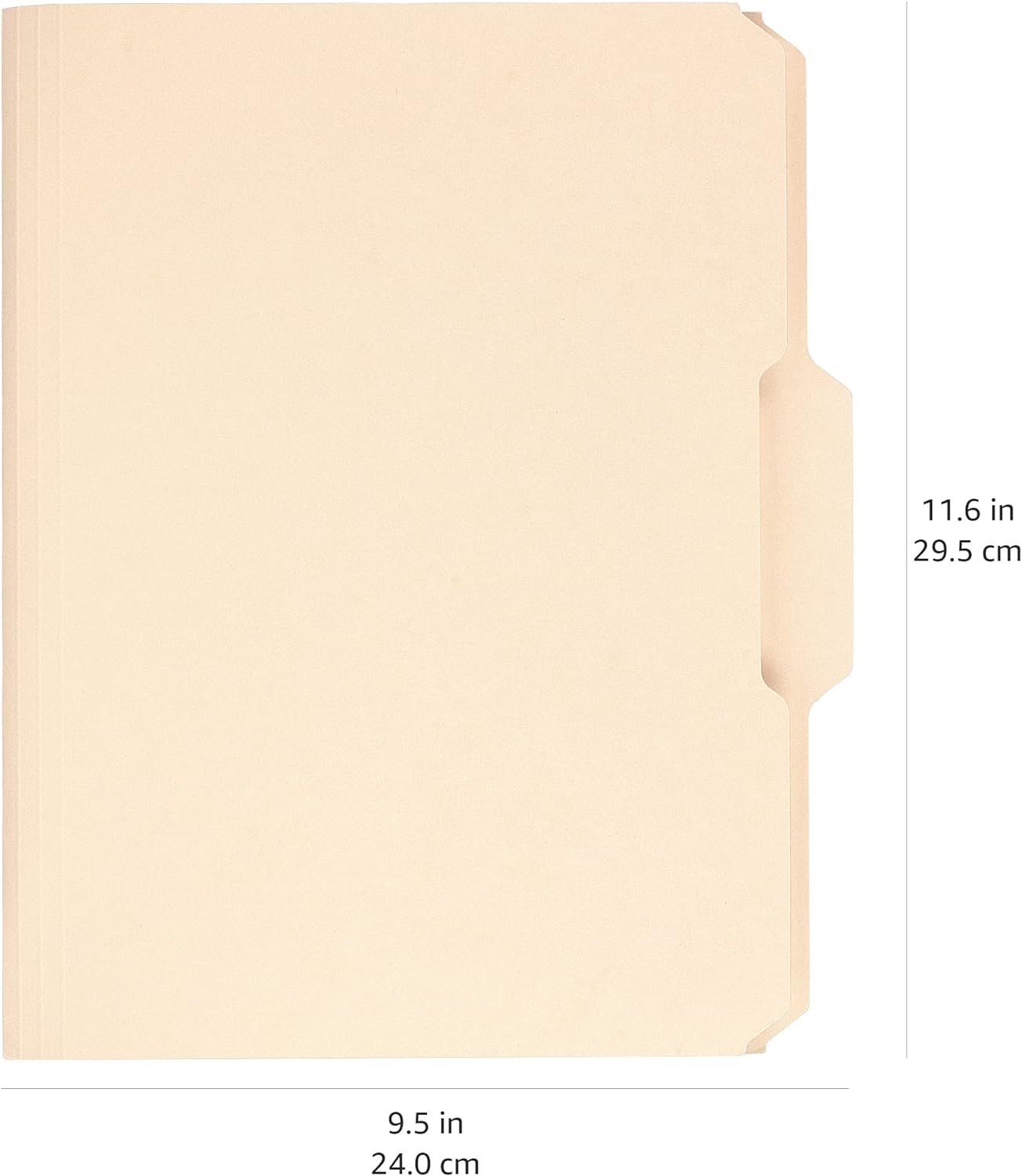 Amazon Basics File Folders Letter Size Heavyweight 13Cut Tab Assorted Colors 50PackManila Legal size