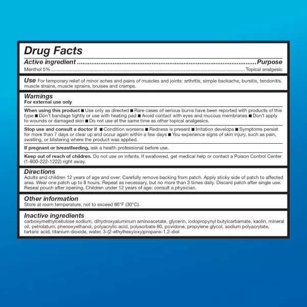 Amazon Basic Care Medicated Cold Hot 5 Menthol Patch 787 x 393 15Count Box Previously HealthWiseAmazon Basic Care Medicated Cold Hot 5 Menthol Patch 787 x 393 15Count Box Previously HealthWise
