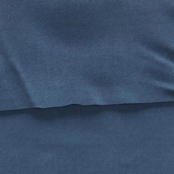 Amazon Basics  3 Piece Jersey Toddler Sheet Set 100 Cotton 28 x 52 Inches Navy SolidNavy Toddler Sheet Set Sheet Set