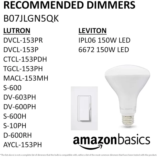 Amazon Basics  BR30 LED Light Bulb 11W Equivalent to 65W Soft White Dimmable 10000 Hour Lifetime 6PackSoft White 16 Count Pack of 1 65 Watt