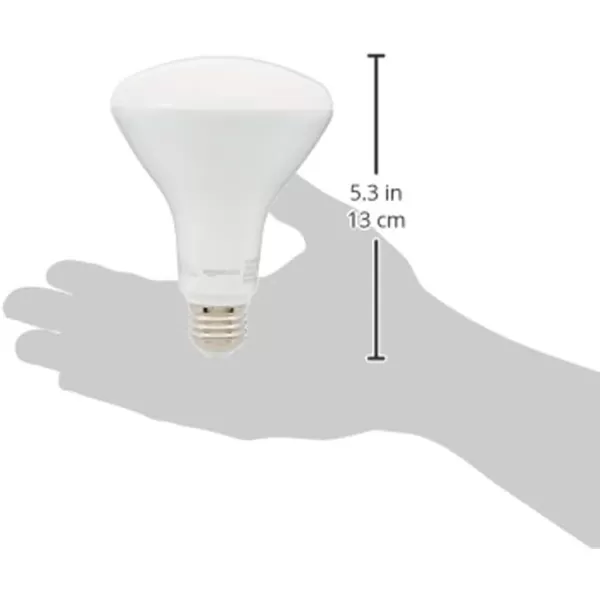 Amazon Basics  BR30 LED Light Bulb 11W Equivalent to 65W Soft White Dimmable 10000 Hour Lifetime 6PackSoft White 6 Count Pack of 1 65 Watt