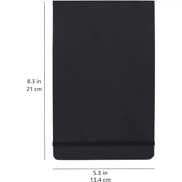 Amazon Basics  Hardcover Art Sketchbook L Size 525 x 825 72 Sheets BlackL