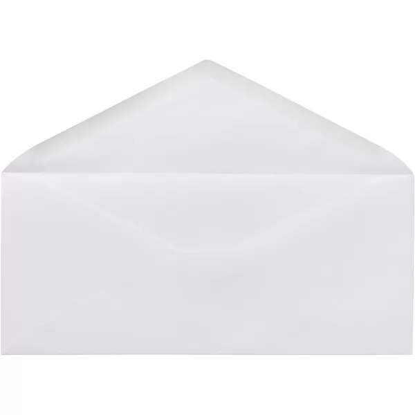 Amazon Basics 10 SecurityTinted SelfSeal Business Envelopes with Left Window Peel amp Seal Closure  500Pack WhiteNo Tint Gummed Seal No Window Envelopes