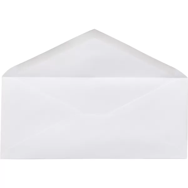 Amazon Basics 10 SecurityTinted SelfSeal Business Envelopes with Left Window Peel amp Seal Closure  500Pack WhiteNo Tint Gummed Seal Single Left Window Envelopes