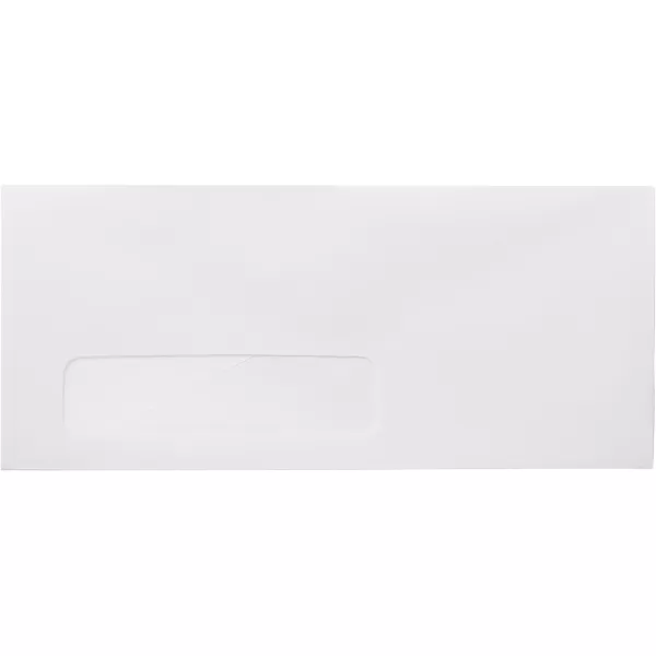 Amazon Basics 10 SecurityTinted SelfSeal Business Envelopes with Left Window Peel amp Seal Closure  500Pack WhiteNo Tint Gummed Seal Single Left Window Envelopes