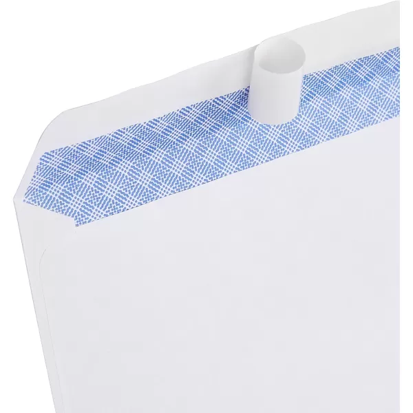 Amazon Basics 10 SecurityTinted SelfSeal Business Envelopes with Left Window Peel amp Seal Closure  500Pack WhiteTint Peel amp Seal Single Left Window Envelopes