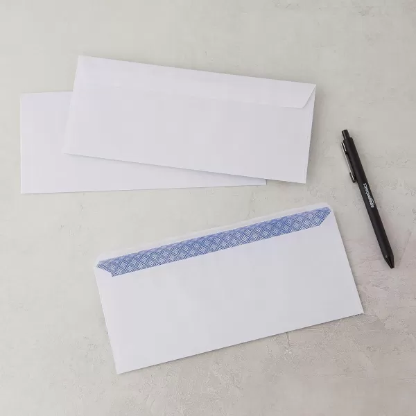 Amazon Basics 10 SecurityTinted SelfSeal Business Letter Envelopes Peel amp Seal Closure  500Pack WhiteAmazon Basics 10 SecurityTinted SelfSeal Business Letter Envelopes Peel amp Seal Closure  500Pack White