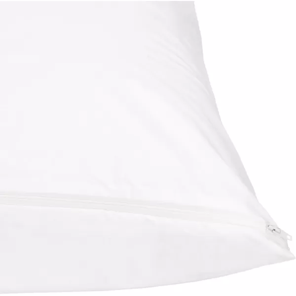 Amazon Basics 100 Cotton Hypoallergenic Pillow Protector Case  Queen WhiteKing Pillow Protector