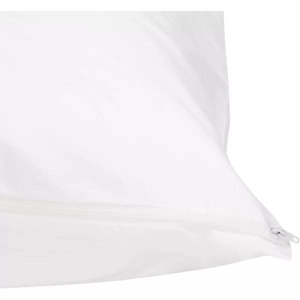 Amazon Basics 100 Cotton Hypoallergenic Pillow Protector Case  Queen WhiteQueen Pillow Protector