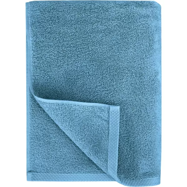 Amazon Basics 100 Cotton QuickDry Bath Towel 2Pack Platinum 54 x 303Piece Set Lake Blue