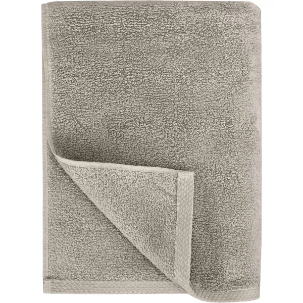 Amazon Basics 100 Cotton QuickDry Bath Towel 2Pack Platinum 54 x 303Piece Set Platinum