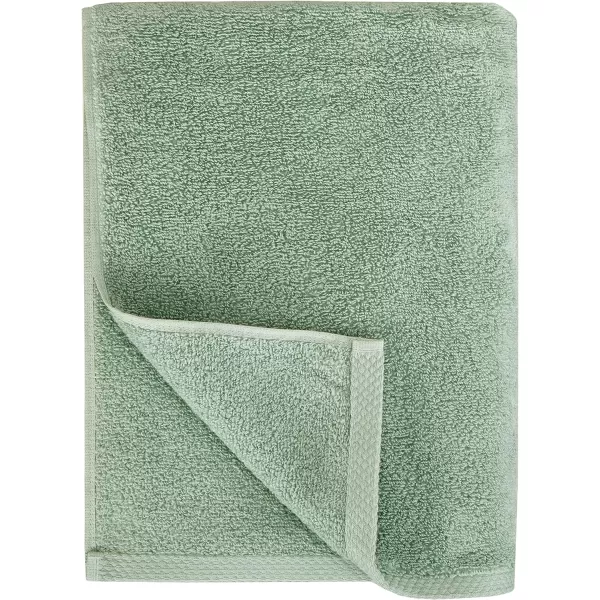 Amazon Basics 100 Cotton QuickDry Bath Towel 2Pack Platinum 54 x 303Piece Set Seafoam Green