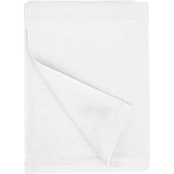 Amazon Basics 100 Cotton QuickDry Bath Towel 2Pack Platinum 54 x 303Piece Set White