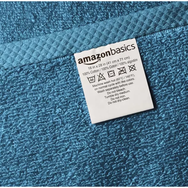 Amazon Basics 100 Cotton QuickDry Bath Towel 2Pack Platinum 54 x 308Piece Set Lake Blue