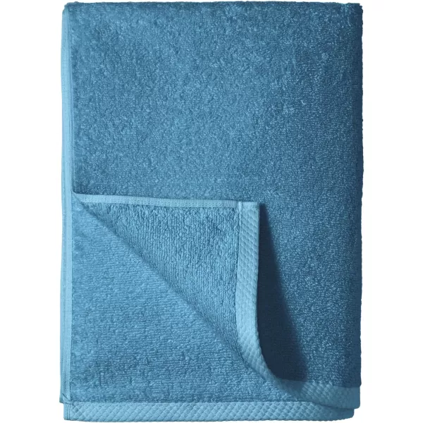 Amazon Basics 100 Cotton QuickDry Bath Towel 2Pack Platinum 54 x 308Piece Set Lake Blue