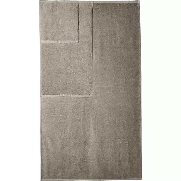 Amazon Basics 100 Cotton QuickDry Bath Towel 2Pack Platinum 54 x 308Piece Set Platinum
