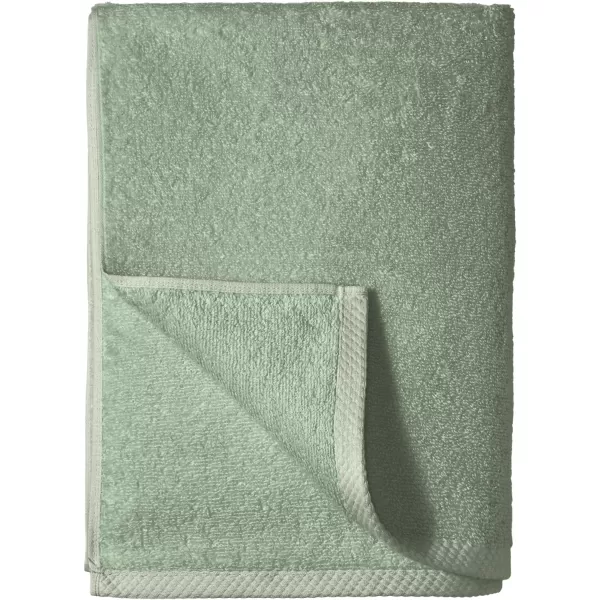 Amazon Basics 100 Cotton QuickDry Bath Towel 2Pack Platinum 54 x 308Piece Set Seafoam Green