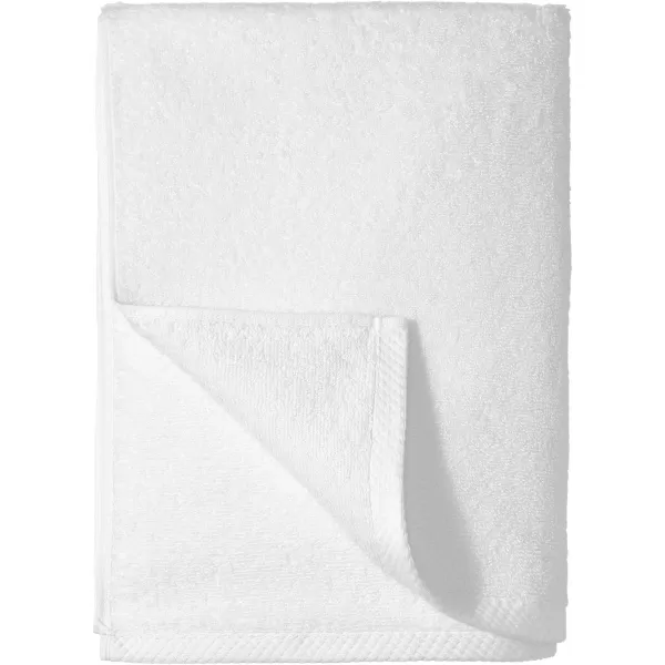 Amazon Basics 100 Cotton QuickDry Bath Towel 2Pack Platinum 54 x 308Piece Set White
