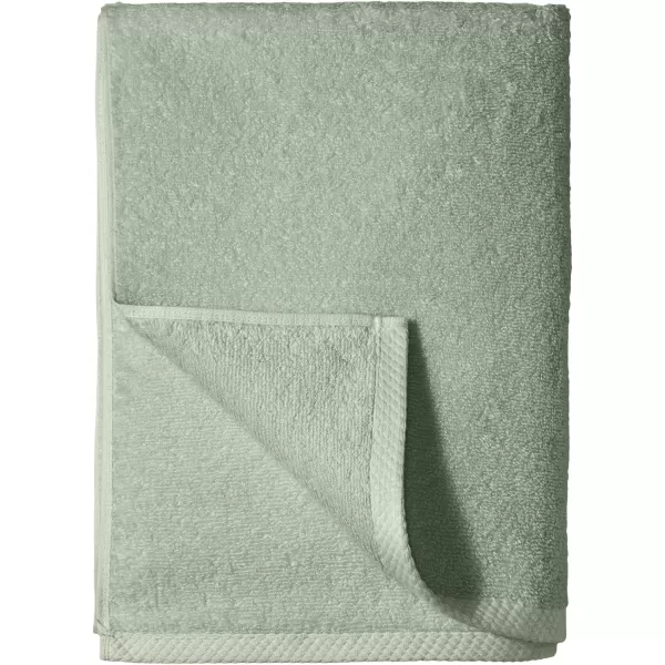 Amazon Basics 100 Cotton QuickDry Bath Towel 2Pack Platinum 54 x 30Bath Sheet Pack of 2 Seafoam Green