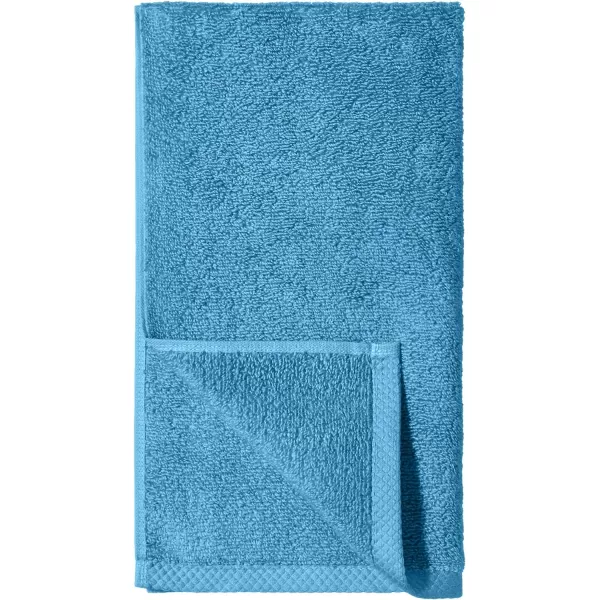 Amazon Basics 100 Cotton QuickDry Bath Towel 2Pack Platinum 54 x 30Hand Towel Pack of 8 Lake Blue