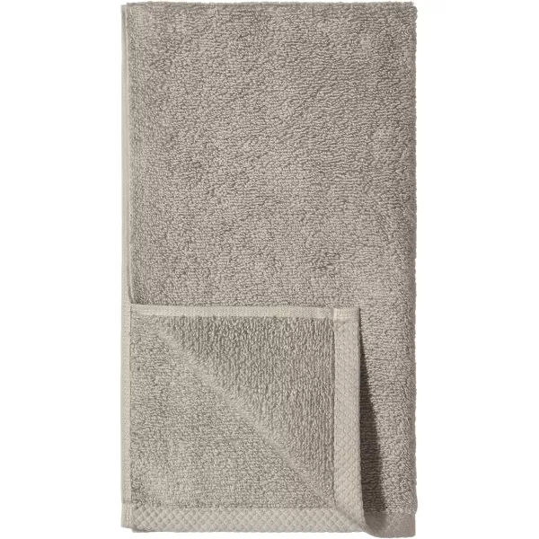 Amazon Basics 100 Cotton QuickDry Bath Towel 2Pack Platinum 54 x 30Hand Towel Pack of 8 Platinum