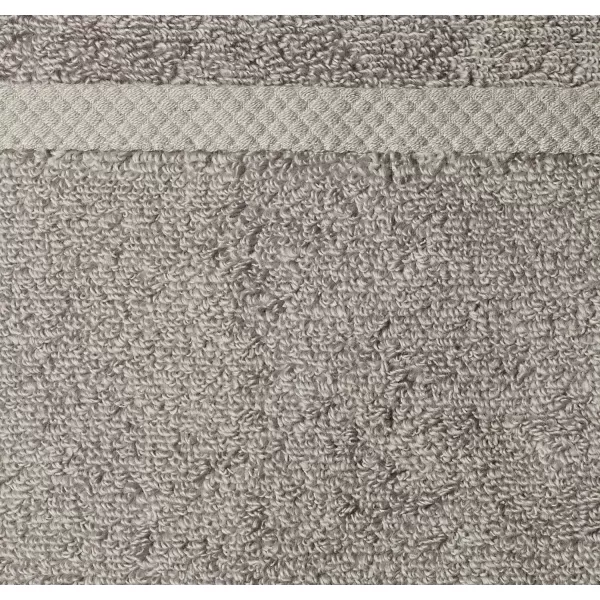Amazon Basics 100 Cotton QuickDry Bath Towel 2Pack Platinum 54 x 30Hand Towel Pack of 8 Platinum