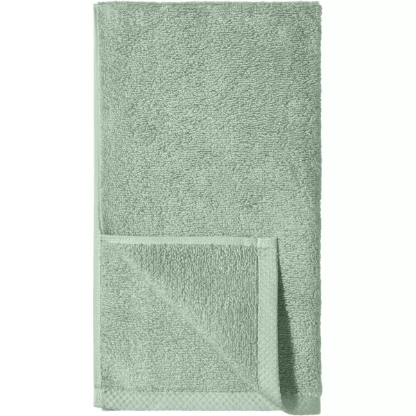 Amazon Basics 100 Cotton QuickDry Bath Towel 2Pack Platinum 54 x 30Hand Towel Pack of 8 Seafoam Green