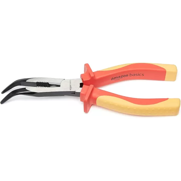 Amazon Basics 1000 Volt VDE Insulated High Bent Snipe Nose Pliers 8inch8Inch Bent Nose