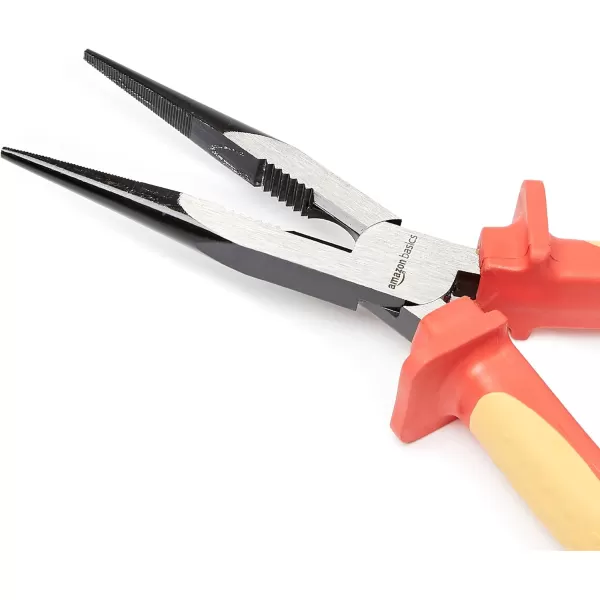 Amazon Basics 1000 Volt VDE Insulated Long Nose Pliers 8inch8Inch Long Nose