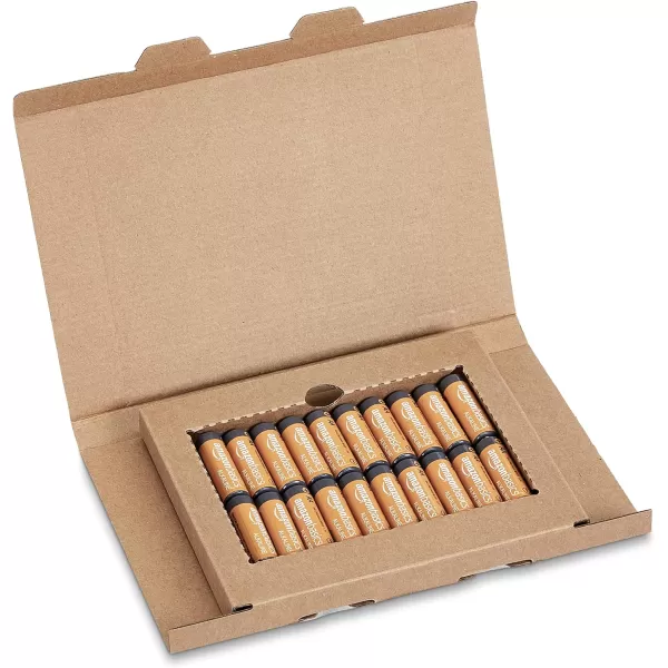 Amazon Basics 100Pack AA Alkaline HighPerformance Batteries 15 Volt 10Year Shelf Life20 Count Pack of 1