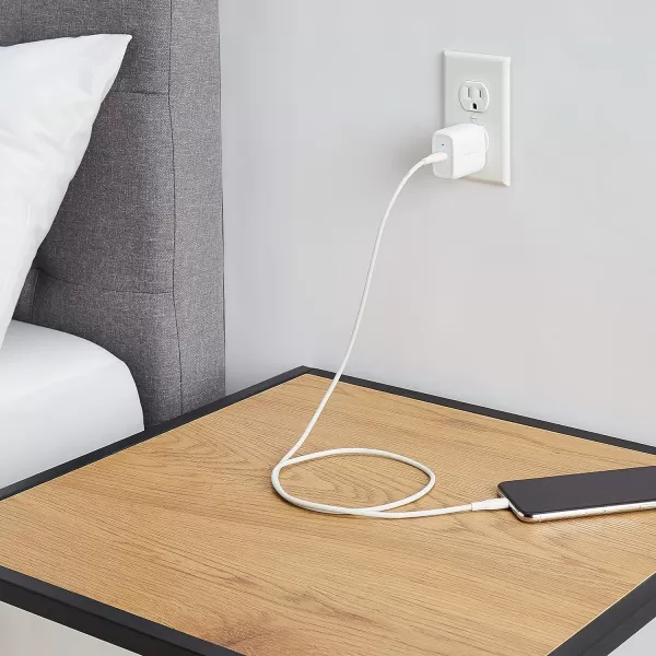 Amazon Basics 100W FourPort GaN Wall Charger with 2 USBC 100W 18W amp 2 USBA Ports 12W with PD for Laptops Tablets amp Phones iPhone 1514131211XiPadMacPro Samsung amp more nonPPS WhiteWhite 30W 1 USBC