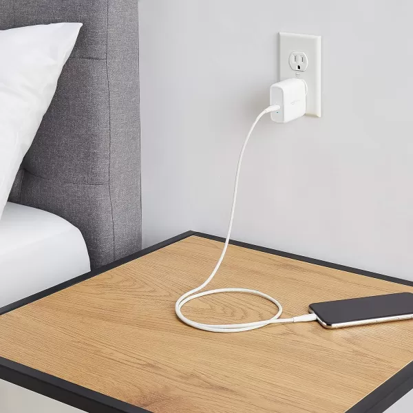Amazon Basics 100W FourPort GaN Wall Charger with 2 USBC 100W 18W amp 2 USBA Ports 12W with PD for Laptops Tablets amp Phones iPhone 1514131211XiPadMacPro Samsung amp more nonPPS WhiteWhite 65W 1 USBC