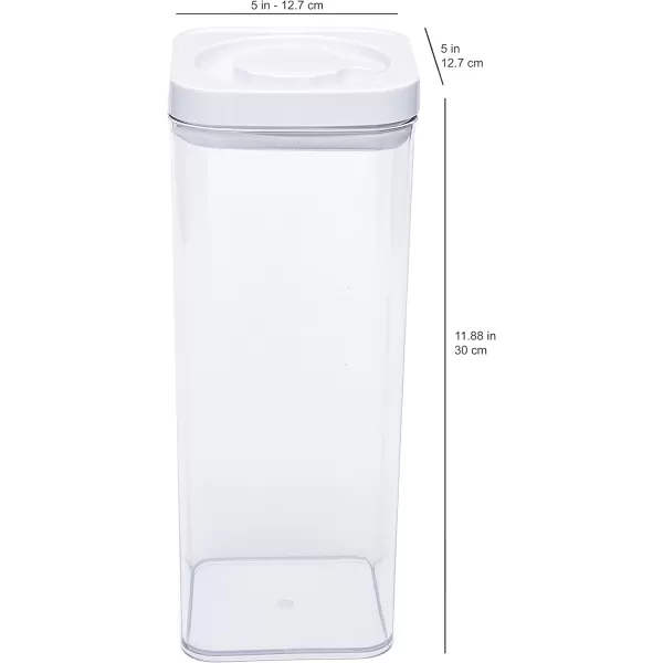 Amazon Basics 10Piece Square Airtight Food Storage Containers for Kitchen Pantry Organization BPA Free Plastic Clear10Piece Square Set