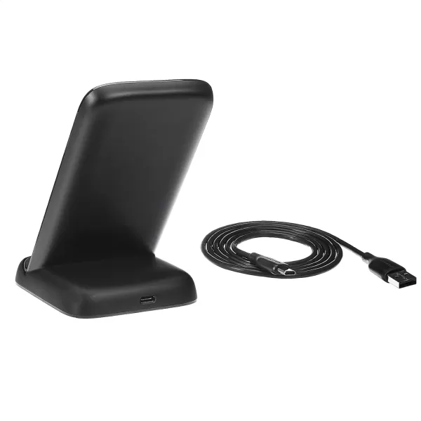 Amazon Basics 10W Qi Certified Wireless Charging Stand iPhone 1514131211X Samsung with USB Cable No AC Adapter BlackAmazon Basics 10W Qi Certified Wireless Charging Stand iPhone 1514131211X Samsung with USB Cable No AC Adapter Black