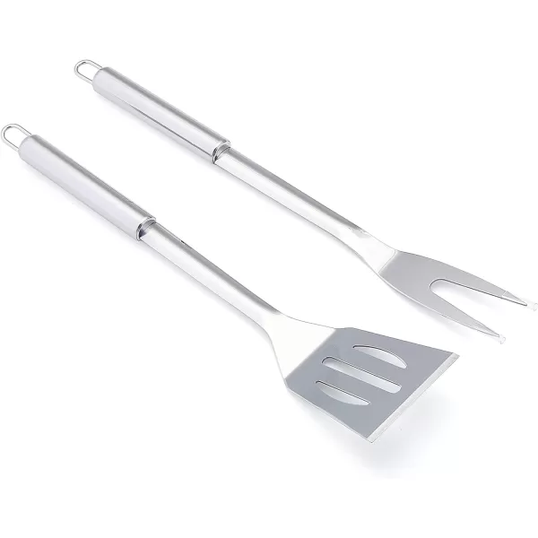 Amazon Basics 11Piece Stainless Steel Barbeque Grilling Tool Set with Carry BagBarbeque Set 4Piece