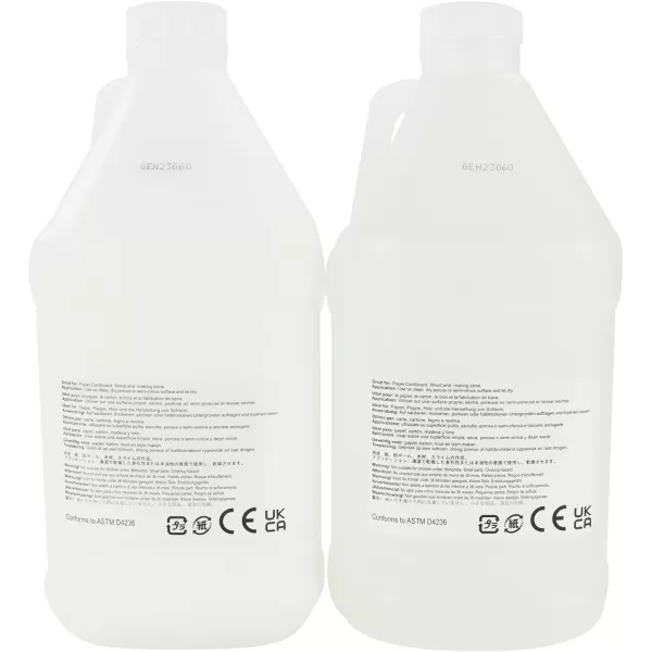 Amazon Basics 12 Gallon Clear Glue and 12 Gallon White Glue 2Pack Combo Glue for Perfect Slime TransparentWhite 64 fl ozTransparentWhite 64 fl oz clearwhite bundle