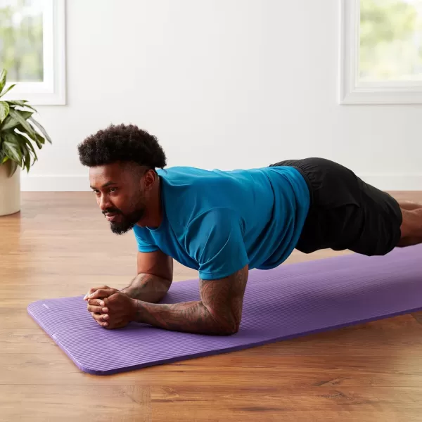 Amazon Basics 12Inch Extra Thick Exercise Yoga MatPurple