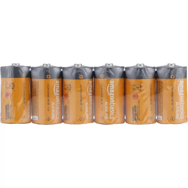 Amazon Basics 12Pack C Cell Alkaline AllPurpose Batteries 15 Volt 5Year Shelf Life12 Count Pack of 1